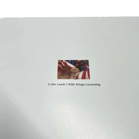 Wild Wings Jim Lamb American Puppy Dogs Patriotic Blank Note Cards Lot Vintage - Picture 4 of 5